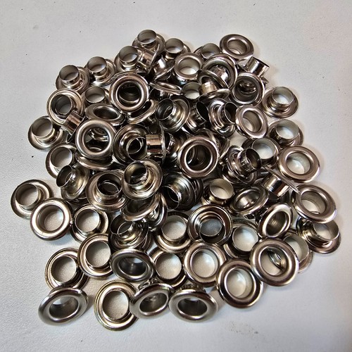 Tandy Leather 5/16" 100 pack Eyelets Silver Gold Antique Brass Gunmetal - Picture 7 of 16