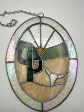 South Western Hand Made Stained Glass Sun Catcher Cactus