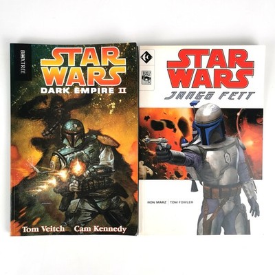 2x Star Wars Graphic Novels Jango Fett & Dark Empire 2 II Short Stories Books