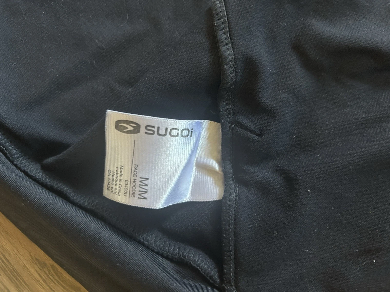sugoi ironman pace hoodie full zip read jacket