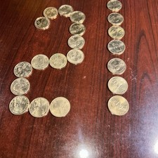 Twenty One 21 Presidential  1.00 Dollar Gold Coins In Great Condition