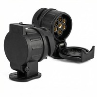 Adapter 13 Auf 7 Polig 12V Wasserdicht Adapter AnhäNger 13 Auf 7 FüR