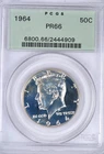 1964 Kennedy Half Dollar Proof OGH PCGS PR 66 PF Old Holder Silver Coin 50C