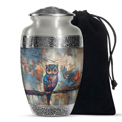 Owl Keeper Memorial Urns for Ashes Adult Mother, Memorial Urn (10 Inch)