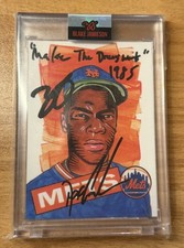 Topps Project 2020 #228 Dwight Gooden by Blake Jamieson Dual Artist Player Auto