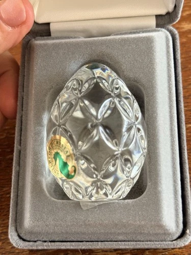 Waterford crystal Vintage “Petal” Rosette egg