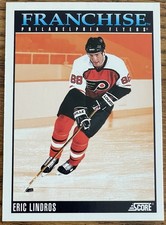 Eric Lindros 1992-93 SCORE Franchise Hockey Card #432 Flyers NHL HOF Free Ship