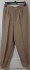 WORTHINGTON KHAKI BROWN PLEATED DRESS CAREER PANTS 10 PETITE POLYESTER RAYON 10P — photo 2