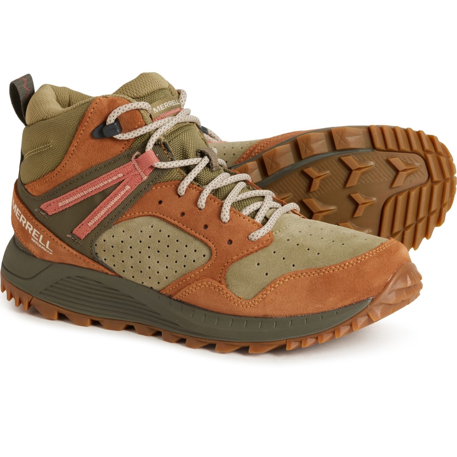Stivali da trekking Merrell Wildwood Mid in pelle da donna (scegli una taglia) nuovi con scatola