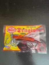 Mann's Bait Company Dragin' Series 5" Swim Worm 10PK Many Colors NIP