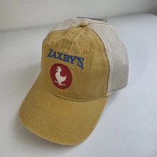 Zaxby's Embroidered Cap America Snap Back Patch Trucker Hat Mustard Yellow NWT 