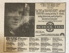School Ties Movie Vintage Print Ad Brendan Fraser Ben Affleck Tpa16