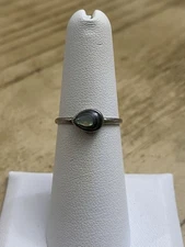 BOMA Designer Signed Abalone Stone Sterling Silver 925 Ring Size 6
