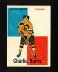 1960-61 CHARLIE BURNS #24 VG+ Topps * Boston Bruins Star Vintage NHL Hockey Card