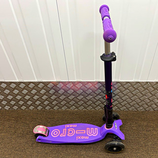 Maxi Micro Purple 3 Wheel Push Scooter Plastic Traditional Style Age 4 7