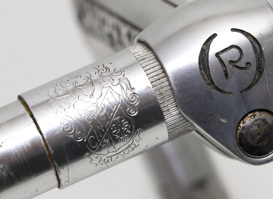Cinelli 1A quill stem 105mm Carpenè engraved with Criterium handlebar 42cm - Immagine 3 di 4