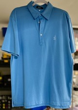 Johnnie-O Men's Golf Polo Shirt Blue Size Large