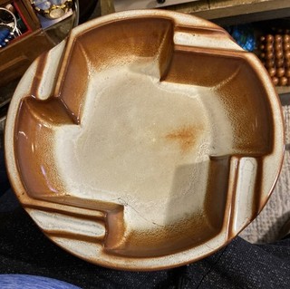 Nicodemus 8 7/8” Diameter Pottery Four part ash Tray