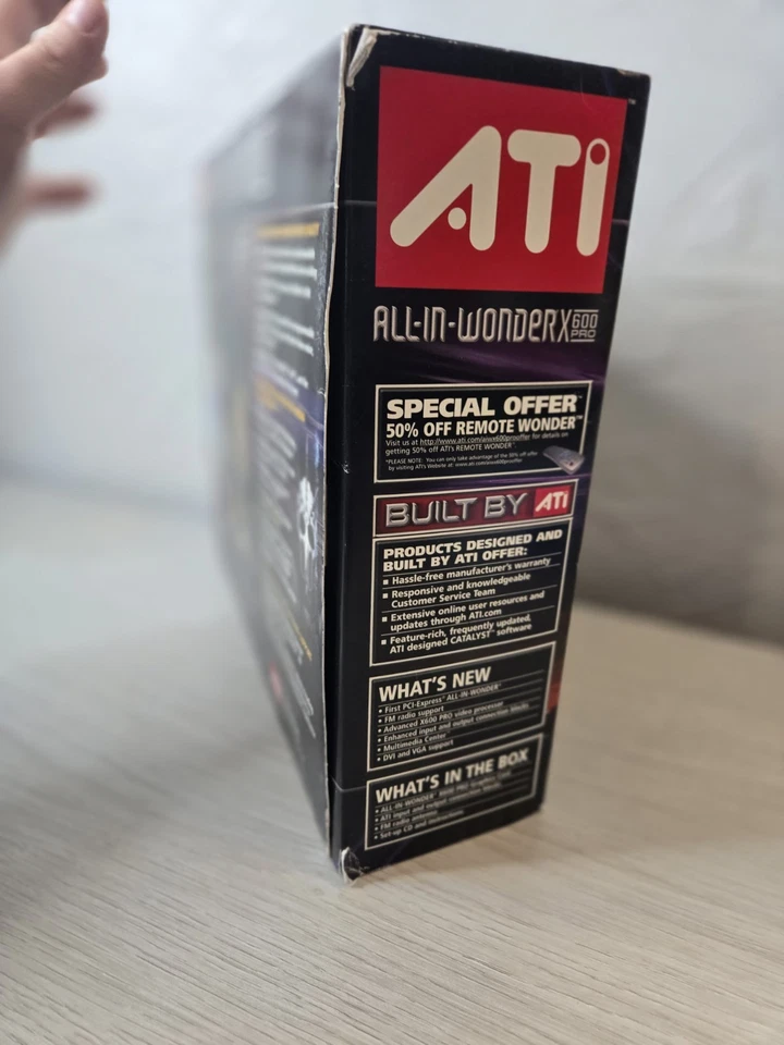 NEW ATI All In Wonder X600 Pro 128MB PCI-e Video Card + Output Cable 102A4640300 - Image 4 of 4