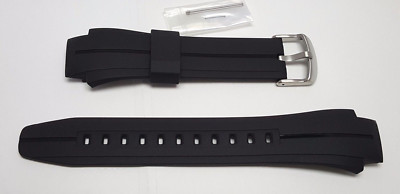 Casio replacement strap band for EDIFICE EFA128 black with pins * Black EFA-128