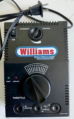 Williams 80 Watt Transformer #1000080. Whistle, Bell & Variable Acc. Controls