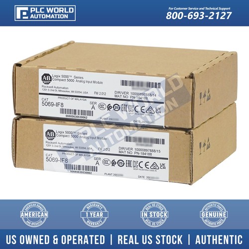 Allen Bradley 5069-IF8 Ser A Compact 5000 Analog Input Module, 8-Ch, New Sealed - Picture 6 of 8