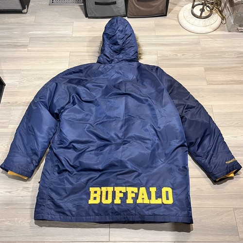 Buffalo Sabres NHL Mitchell & Ness Vintage Hockey Down Stadium Coat Jacket 4XL - Picture 2 of 14