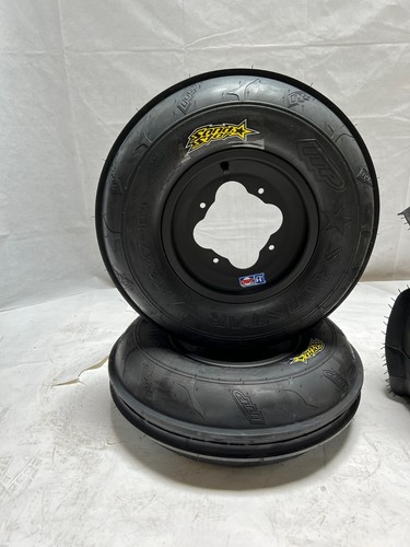 ITP SAND STAR PADDLE TIRES DWT A5 BLACK RIMS FRONT/REAR KFX400 KFX 45R LTZ400 - Picture 6 of 7