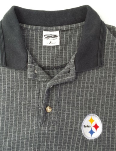 Camisa Polo Hombre Pittsburgh Steelers Logo Gris Estampado Manga Corta Grande - Imagen 3 de 4
