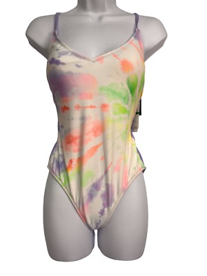 SALT + COVE Juniors'   One-Piece Swimsuit,Night Lights Lace-Back, Size-L