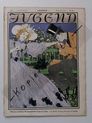 ORIGINAL Zeitschrift JUGEND Hirth 1897 Nr. 36 - guter Zustand nach 125 Jahren!
