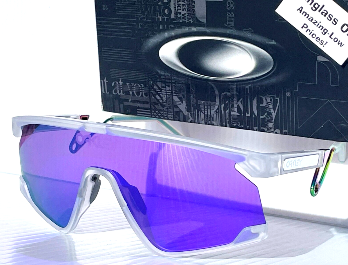 NEW Oakley BXTR Metal Matte Clear PRIZM Violet Purple Lens