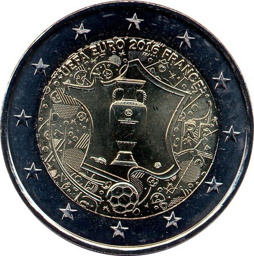 FRANCE set of 2 EUR commemorative coins 2007-2023 UNC, 24 coins - 第 2/6 張圖片