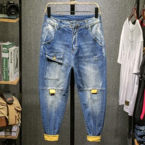 Cla Sico De Hombre Denim Hara C N Pantalones Sueltos Mono Jeans