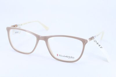 Elizabeth Arden EA1181-1 White Rectangle Women Full Rim 55-17-140 Eyeglasses