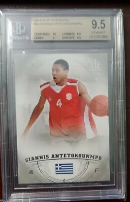 Giannis Antetokounmpo Grade 9.5 Basketball Rookie Sports Trading