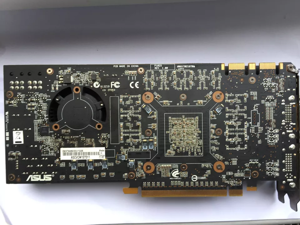 ASUS Nvidia GeForce GTX465 GDDR5 1 GB 256Bit Mini HDMI/2 X DVI - Image 2 of 3