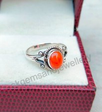 Carnelian Ring 925 Sterling Silver Ring Boho Ring Handmade Fine Ring All Size