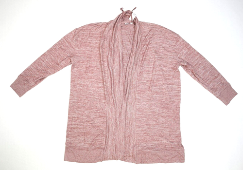 GAP Softspun Open Front Cardigan Mauve Smoke Pink Sweater Long Sleeve Womens XXL - 第 1/9 張圖片