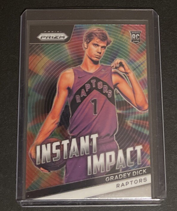 2023-24 Panini Prizm Gradey Dick Instant Impact Prizms Silver RC #20