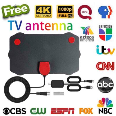 5600 Miles Upgraded TV Antenna Digital HD Antena Indoor HDTV 1080P 4K