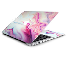 Skin Wrap for Macbook Air 11 inch Pink Marble Glass pastel