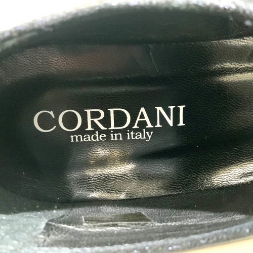 Cordani Metallic Navy Blue Leather Mary Janes Platform Shoes Suede Loafers 39 - Picture 4 of 8