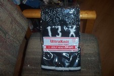 BRAND NEW Vintage Deluxe Knit Pom Pom headcovers set of 3 Black