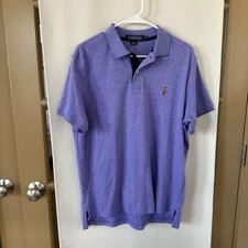 US Polo Assn Men's Large Purple Short Sleeve Polo Shirt Embroidered Horse
