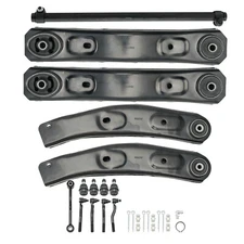Front Upper Lower Control Arms Tie Rods Kit for 1999-2004 Jeep Grand Cherokee
