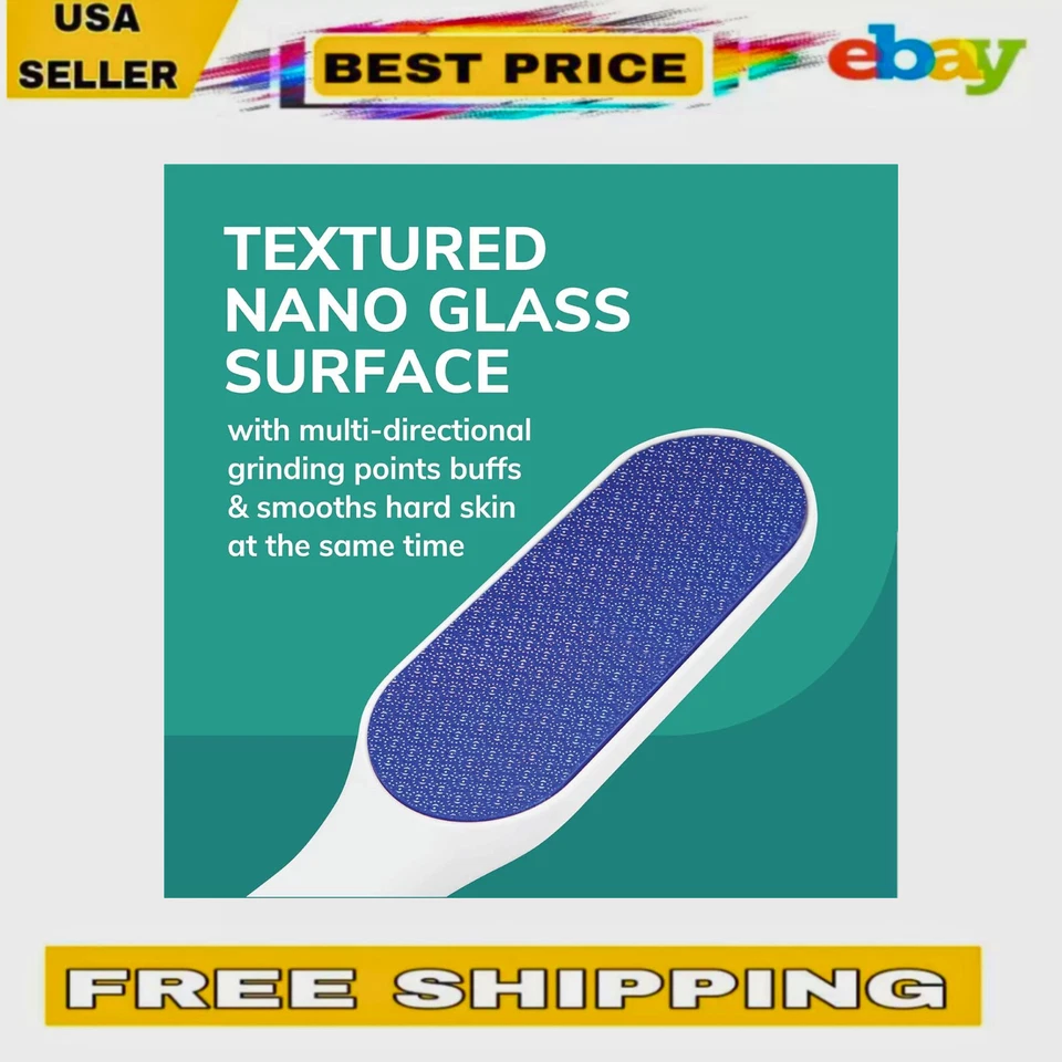 Removedor de piel dura Dr. Scholl's nano vidrio lima de pies removedor de callos de pies duradero Foto 3 de 4