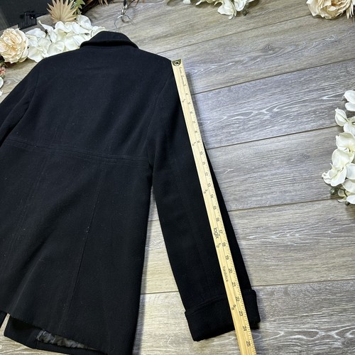 Target Coat Size 10 Women’s Black Single Breasted Peacoat Jacket - Picture 14 of 15