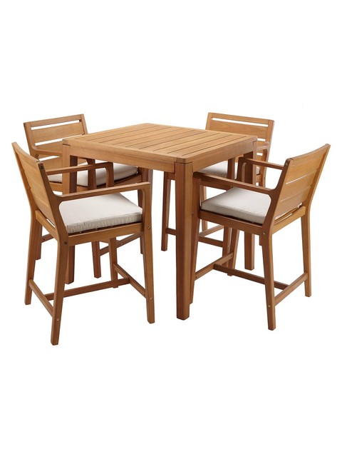 John Lewis Wharf Garden Patio Dining Bench Timber Seat Steel
