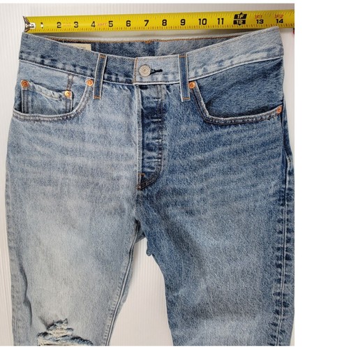 Levi's 501 Jeans Womens 27x30 Blue Straight Regular JJJ793 Mismatched Denim - Picture 13 of 16